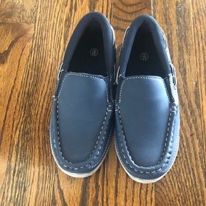 Brand new blue boys loafers size 10